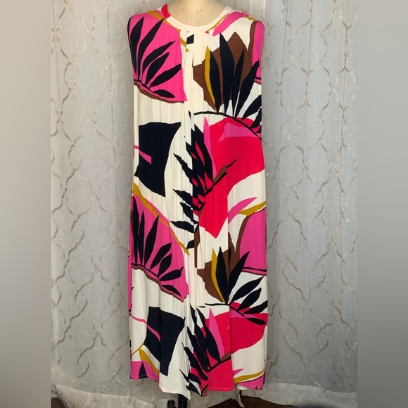 NWT Masai Copenhagen Colorful Tie Dress sz Large - Picture 1 of 6